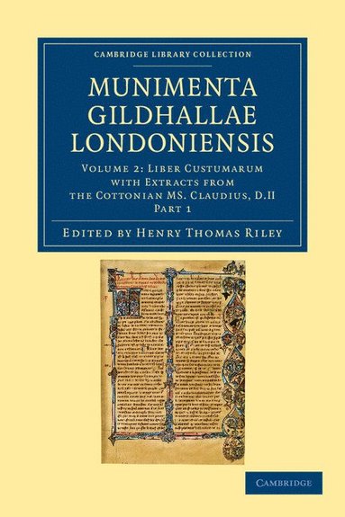 bokomslag Munimenta Gildhallae Londoniensis - Volume 2