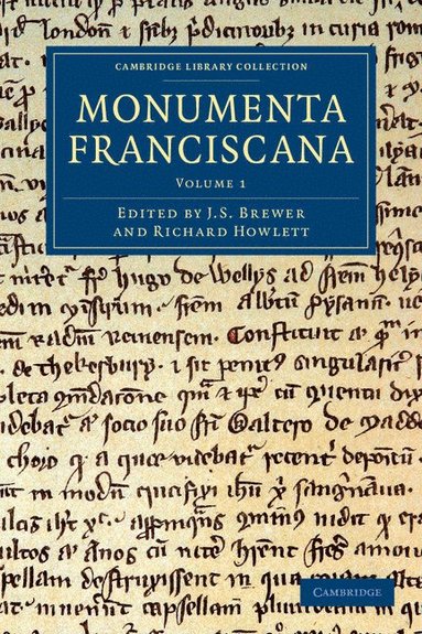 bokomslag Monumenta Franciscana