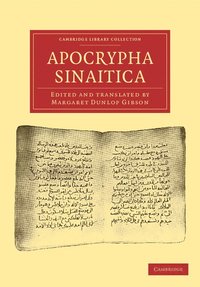 bokomslag Apocrypha Sinaitica