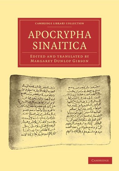 Margaret Dunlop Gibson - Apocrypha Sinaitica, Häftad