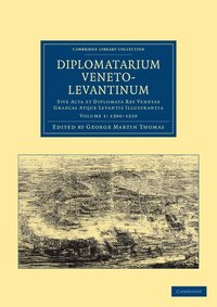 bokomslag Diplomatarium veneto-levantinum