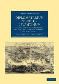 bokomslag Diplomatarium veneto-levantinum