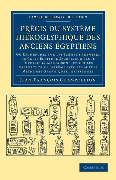 bokomslag Prcis du systme hiroglyphique des anciens gyptiens