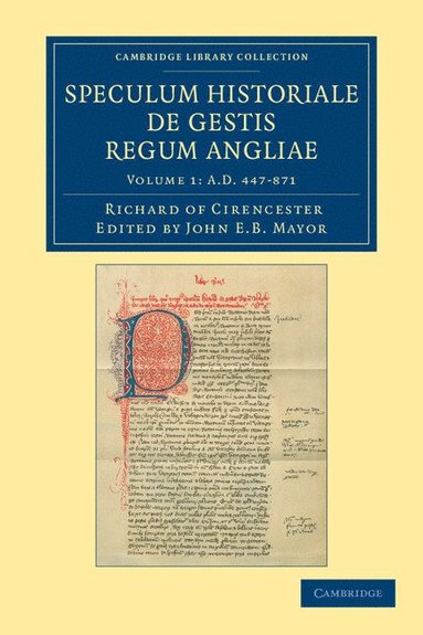 bokomslag Ricardi de Cirencestria speculum historiale de gestis regum Angliae