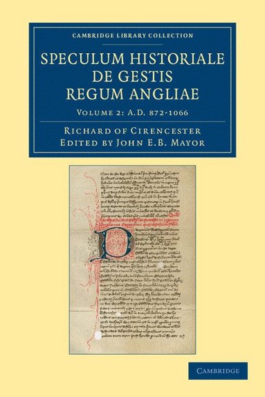 bokomslag Ricardi de Cirencestria speculum historiale de gestis regum Angliae