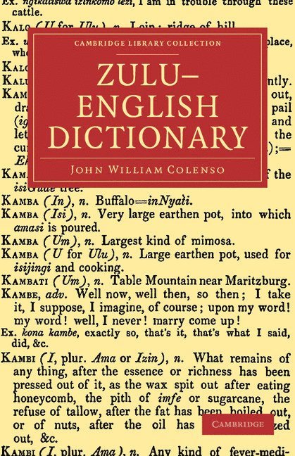 John William Colenso - Zulu-English Dictionary, Häftad