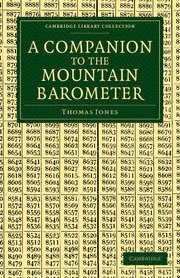 Thomas Jones - A Companion to the Mountain Barometer, Häftad