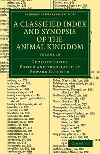 bokomslag A Classified Index and Synopsis of the Animal Kingdom - Volume 16
