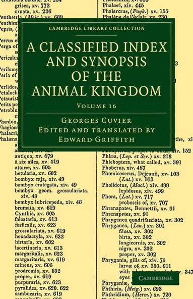 bokomslag A Classified Index and Synopsis of the Animal Kingdom - Volume 16