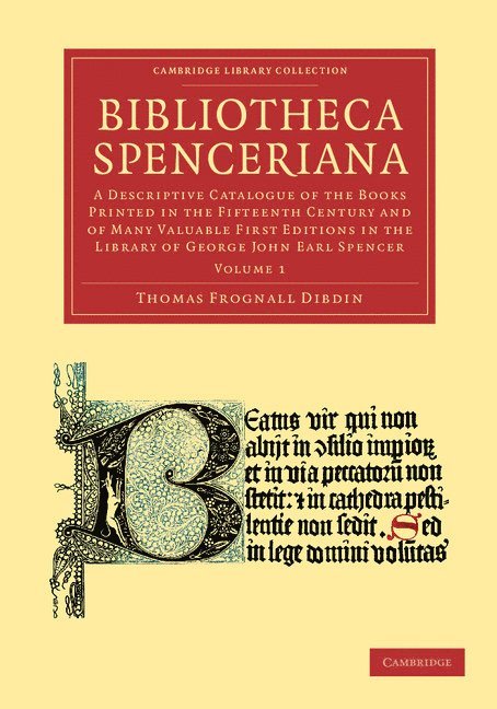 Thomas Frognall Dibdin - Bibliotheca Spenceriana, Häftad