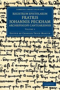bokomslag Registrum epistolarum fratris Johannis Peckham, Archiepiscopi Cantuariensis