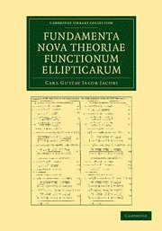 bokomslag Fundamenta nova theoriae functionum ellipticarum