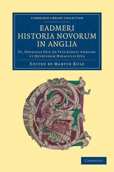 bokomslag Eadmeri historia novorum in Anglia