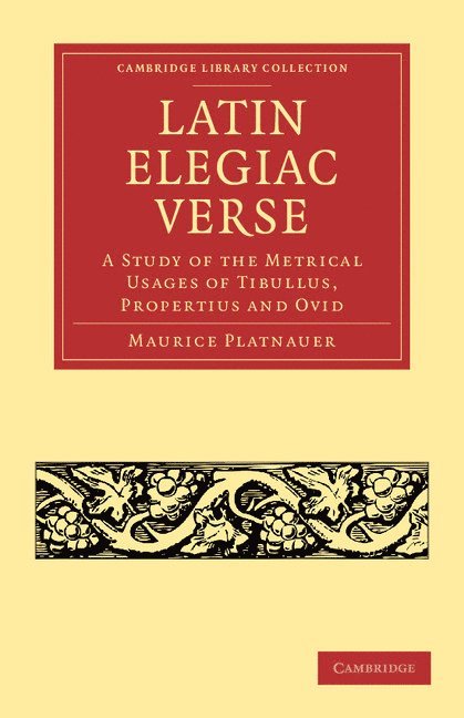 Latin Elegiac Verse 1