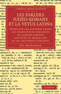 bokomslag Les Parlers Judo-Romans et la Vetus Latina