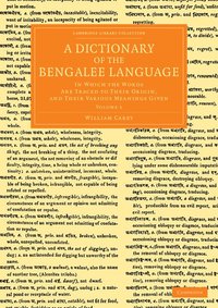 bokomslag A Dictionary of the Bengalee Language