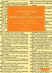 A Dictionary of the Bengalee Language 1