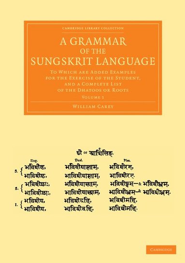 bokomslag A Grammar of the Sungskrit Language - Volume 1