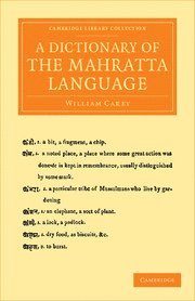 bokomslag Dictionary of the Mahratta Language