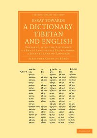 bokomslag Essay towards a Dictionary, Tibetan and English