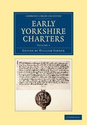 bokomslag Early Yorkshire Charters: Volume 1