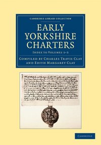 bokomslag Early Yorkshire Charters