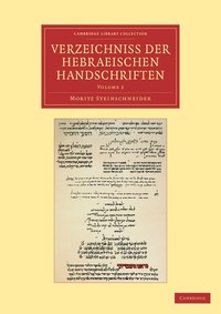 bokomslag Verzeichniss der Hebraischen Handschriften