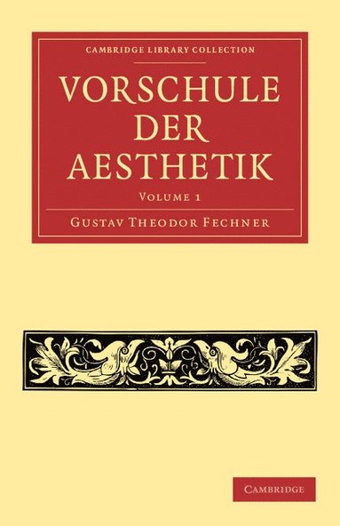 bokomslag Vorschule der Aesthetik