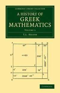 bokomslag A History of Greek Mathematics: Volume 1