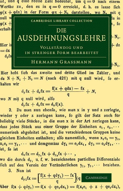 Hermann Grassmann - Die Ausdehnungslehre, Häftad