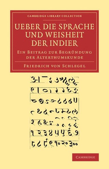 bokomslag Ueber die Sprache und Weisheit der Indier