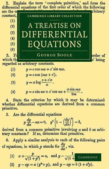 bokomslag A Treatise on Differential Equations