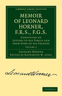 bokomslag Memoir of Leonard Horner, F.R.S., F.G.S.