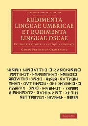 bokomslag Rudimenta linguae umbricae et rudimenta linguae oscae