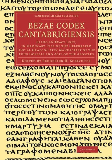 bokomslag Bezae Codex Cantabrigiensis