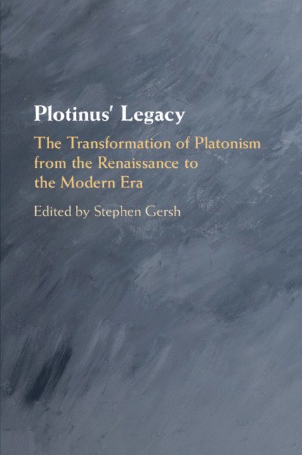Stephen Gersh, Indiana) Gersh, Stephen (University of Notre Dame - Plotinus' Legacy, Häftad