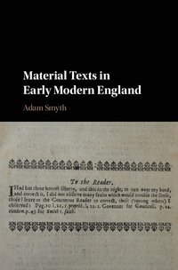 bokomslag Material Texts in Early Modern England
