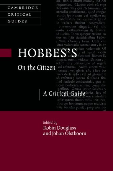 Robin Douglass, Johan Olsthoorn - Hobbes's On the Citizen, Inbunden