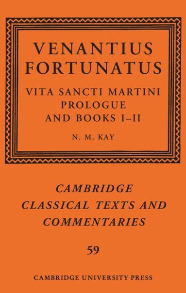 bokomslag Venantius Fortunatus: Vita Sancti MartiniPrologue and Books I-II