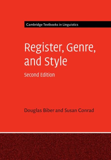 Douglas Biber, Susan Conrad - Register, Genre, and Style, Inbunden