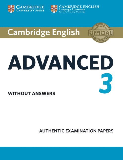 Cambridge English Advanced 3 Student's Book without Answers, Häftad