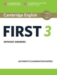 bokomslag Cambridge English First 3 Student's Book without Answers