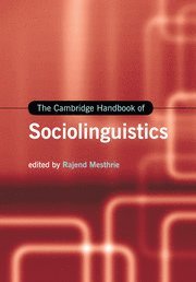 Rajend Mesthrie, Rajend (University of Cape Town) Mesthrie - Cambridge Handbook of Sociolinguistics, Häftad