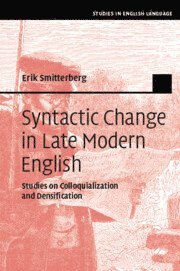 bokomslag Syntactic Change in Late Modern English