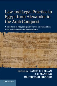 bokomslag Law and Legal Practice in Egypt from Alexander to the Arab Conquest