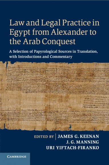 bokomslag Law and Legal Practice in Egypt from Alexander to the Arab Conquest