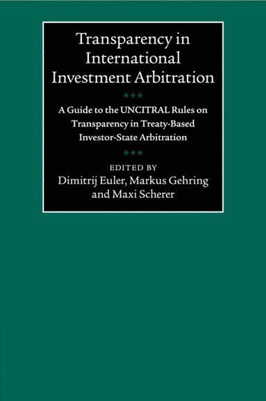 bokomslag Transparency in International Investment Arbitration