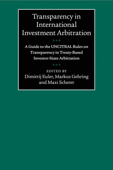 bokomslag Transparency in International Investment Arbitration