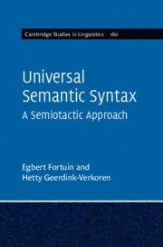 bokomslag Universal Semantic Syntax