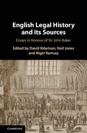 bokomslag English Legal History and its Sources